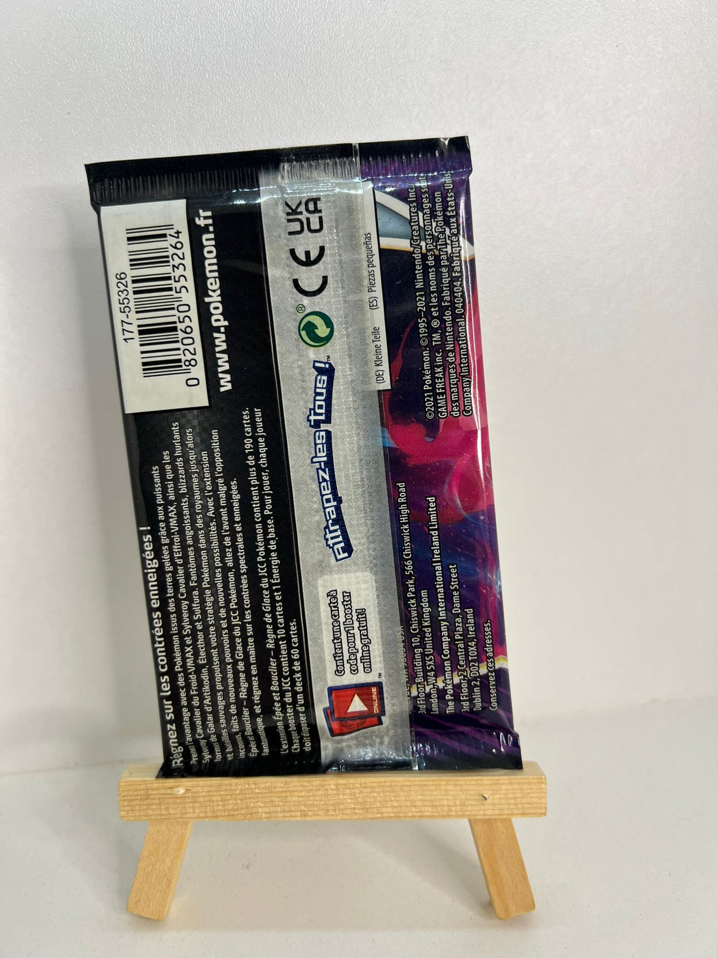 Booster Règne de Glace - illustration Sulfura de Galar