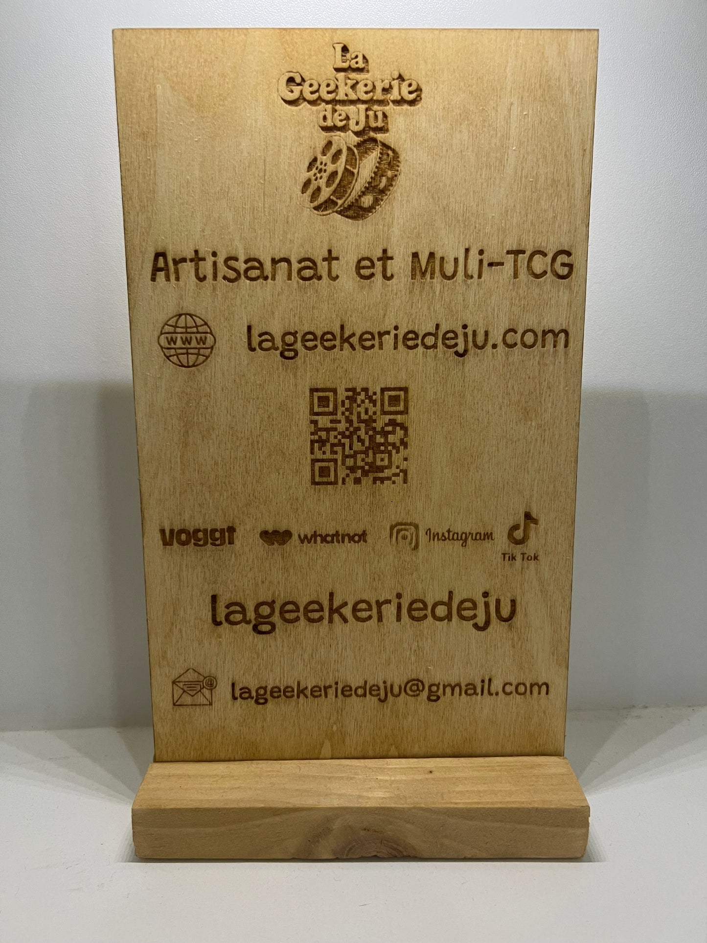 Panneau Publicitaire - Bois lageekeriedeju