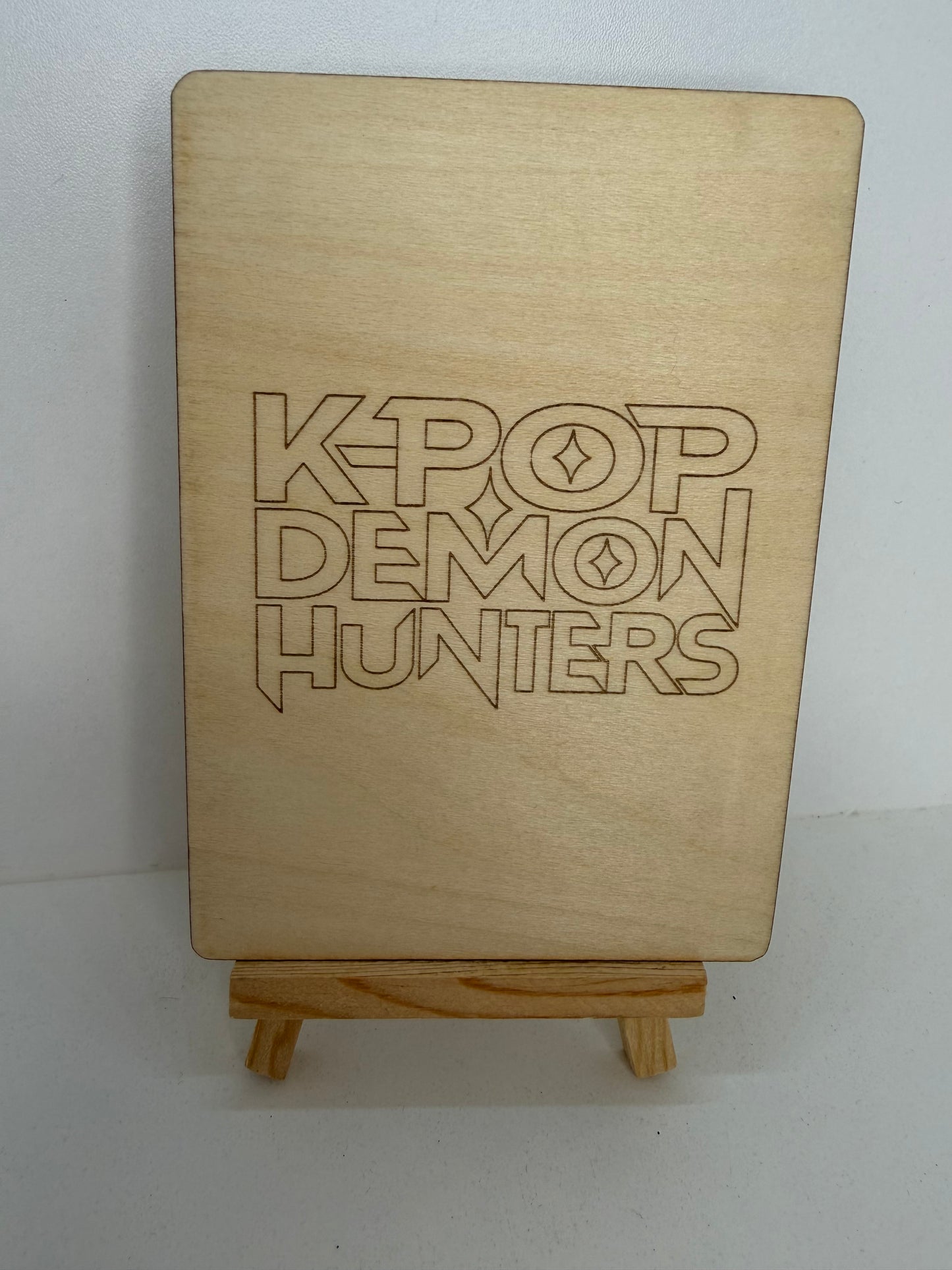 Carte en bois - K-POP - Jinu 2