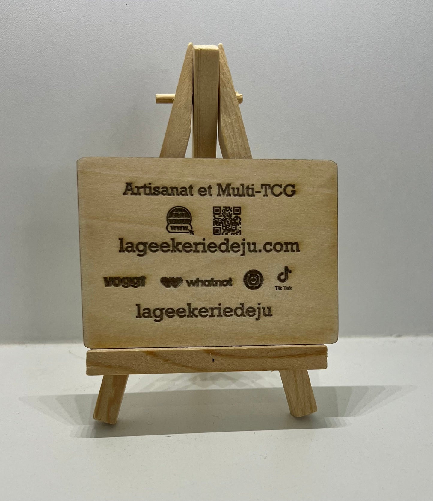 Cartes de Visite - bois lageekeriedeju