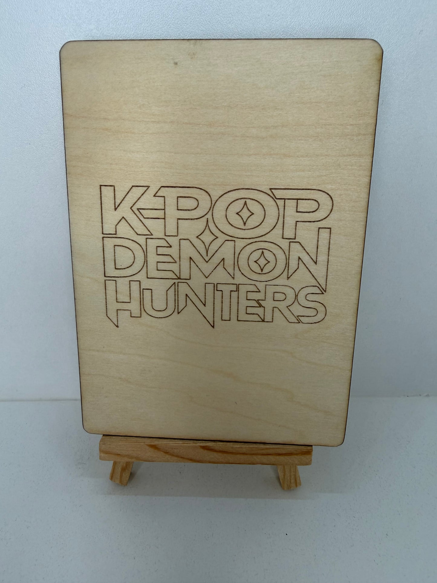 Carte en bois - K-POP - Zoé