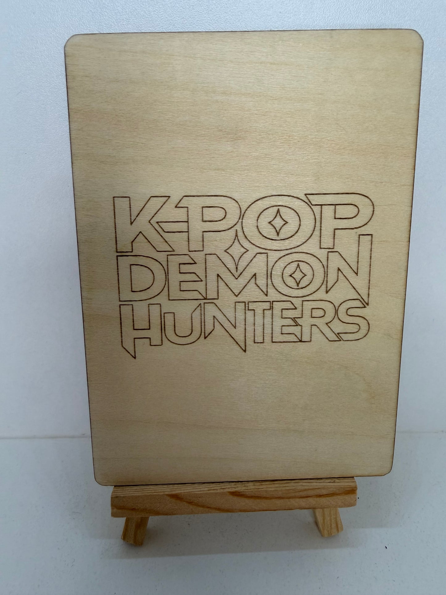 Carte en bois - K-POP - Jinu 2