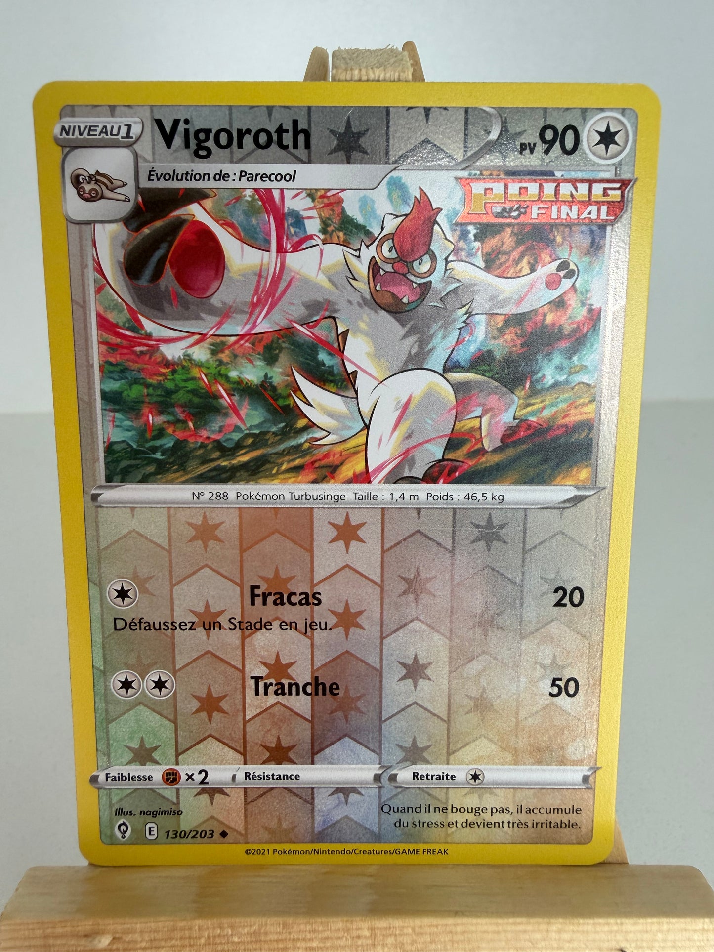 Vigoroth de Cristal Reverse