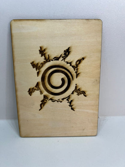 Carte en bois - Naruto - Gaara