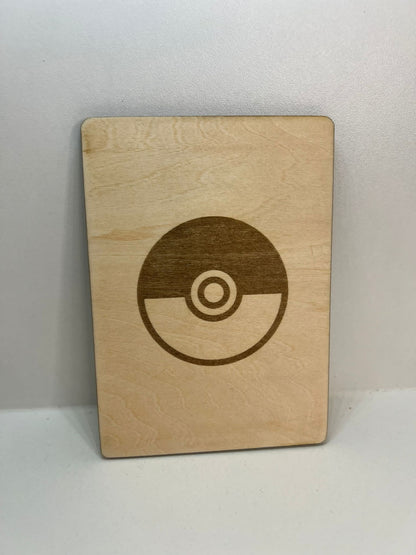 Carte en bois - Pokémon - Dracaufeu