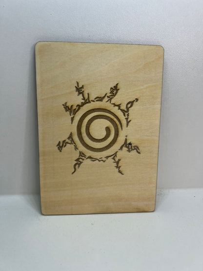 Carte en bois - Naruto - Hinata