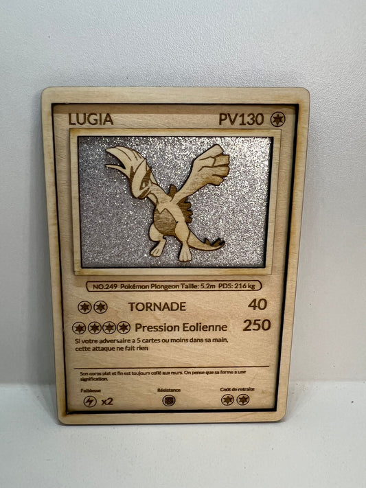 Carte en bois - Pokémon - Lugia