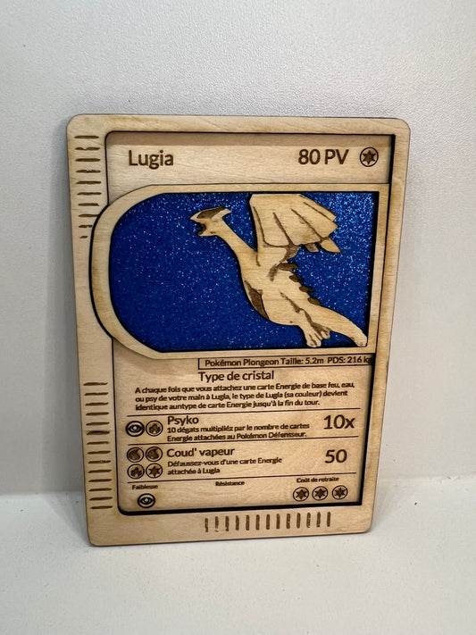 Carte en bois - Pokémon - Lugia