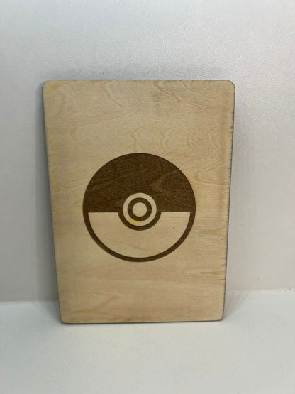 Carte en bois - Pokémon - Pikachu