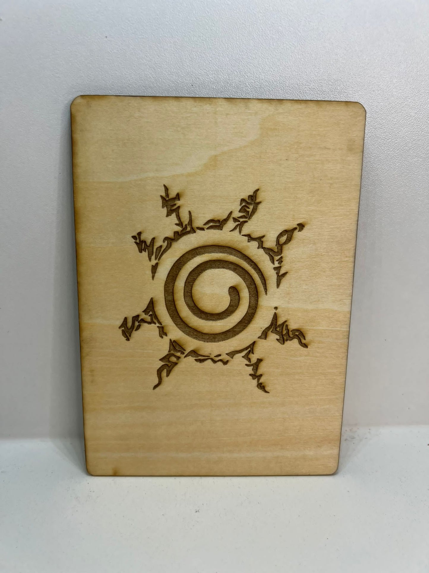 Carte en bois - Naruto - Sasuke