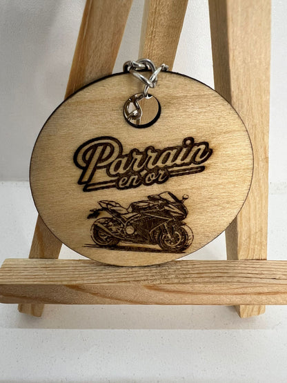 Porte-clés - Parrain en Or
