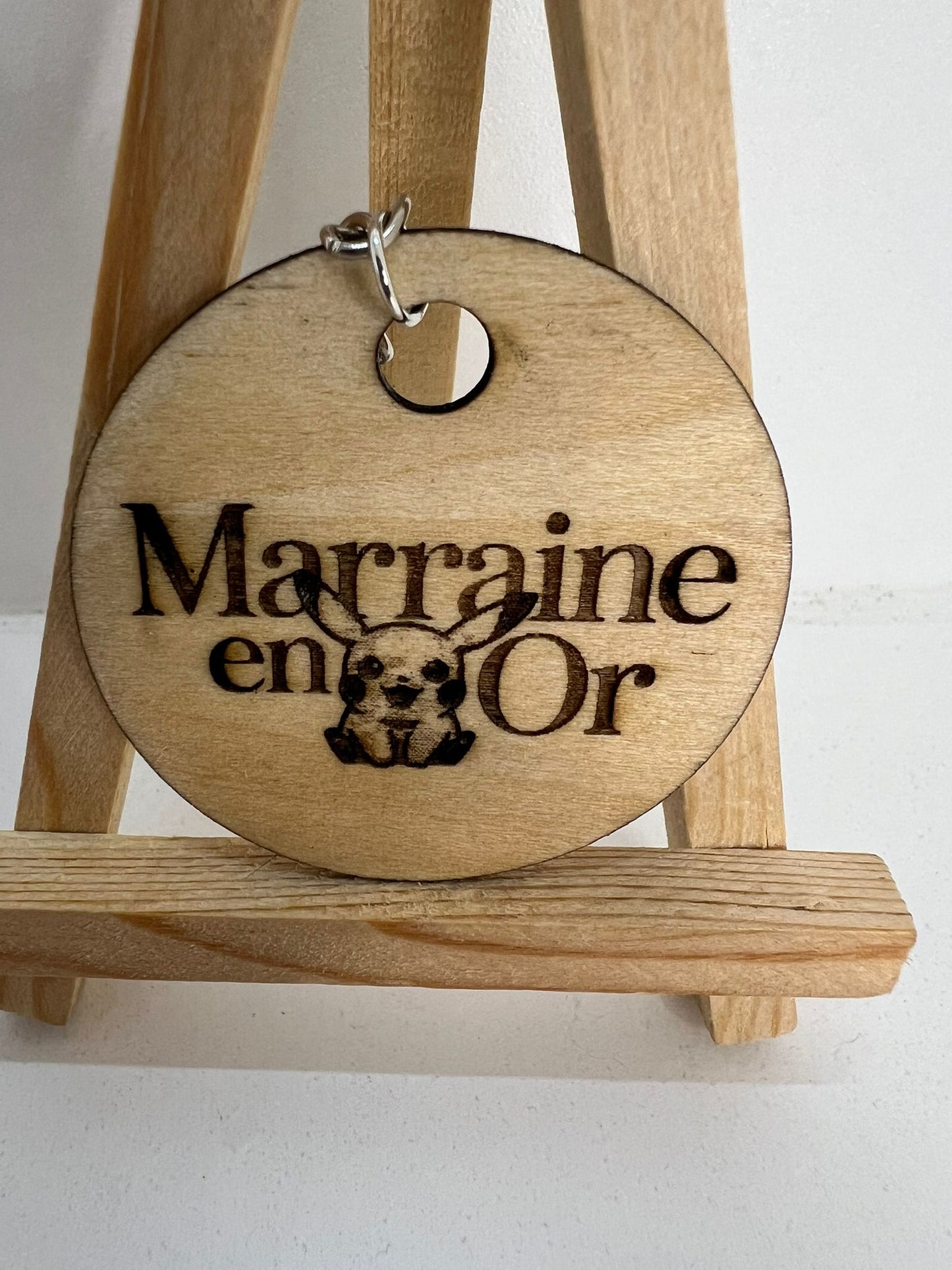 Porte-clés - Marraine en Or