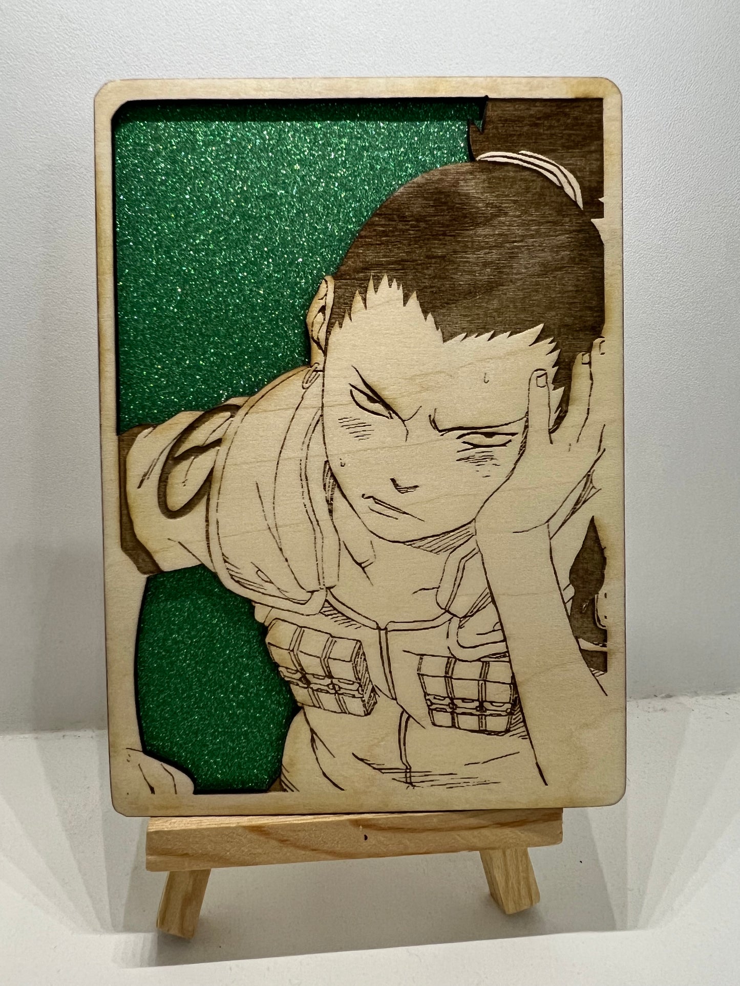 Carte en bois - Naruto - Shikamaru