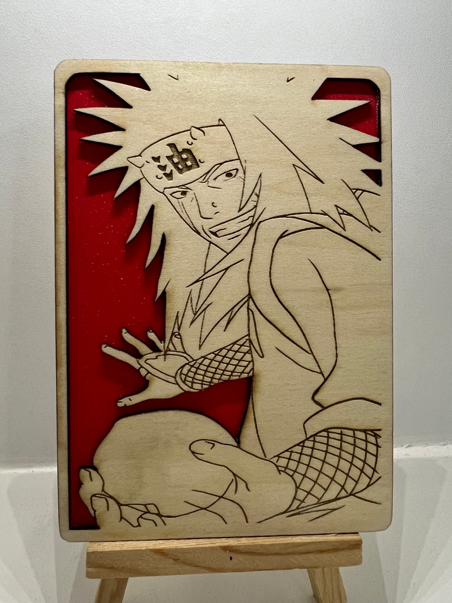 Carte en bois - Naruto - Jiraya