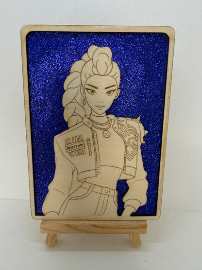 Carte en bois - K-POP - Rumi 2