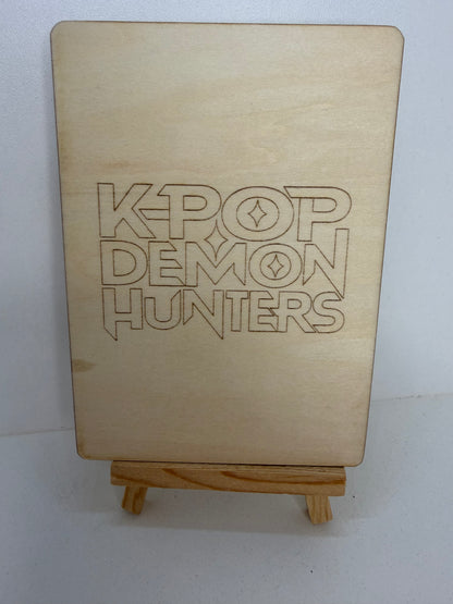 Carte en bois - K-POP - Abby Saja