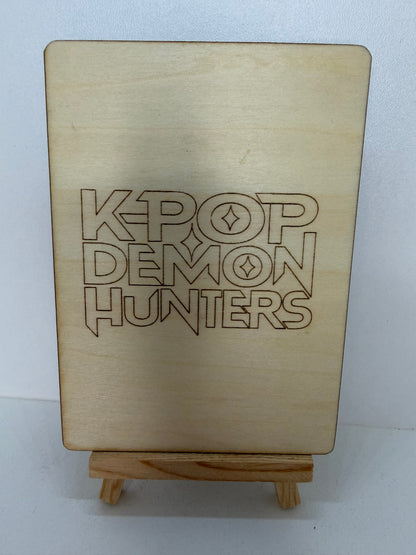 Carte en bois - K-POP - Rumi 2