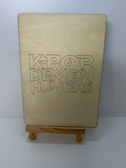 Carte en bois - K-POP - Jinu