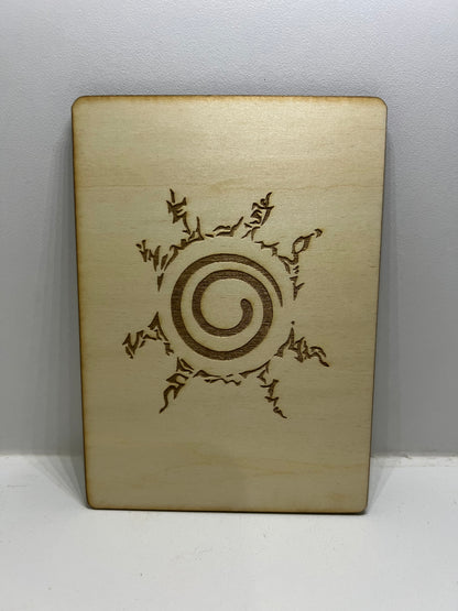 Carte en bois - Naruto - Jiraya