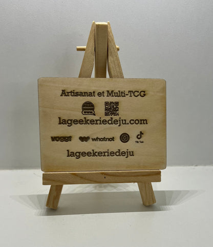 Cartes de Visite - bois