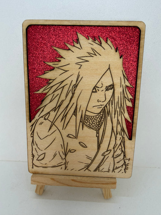 Carte en bois - Naruto - Madara
