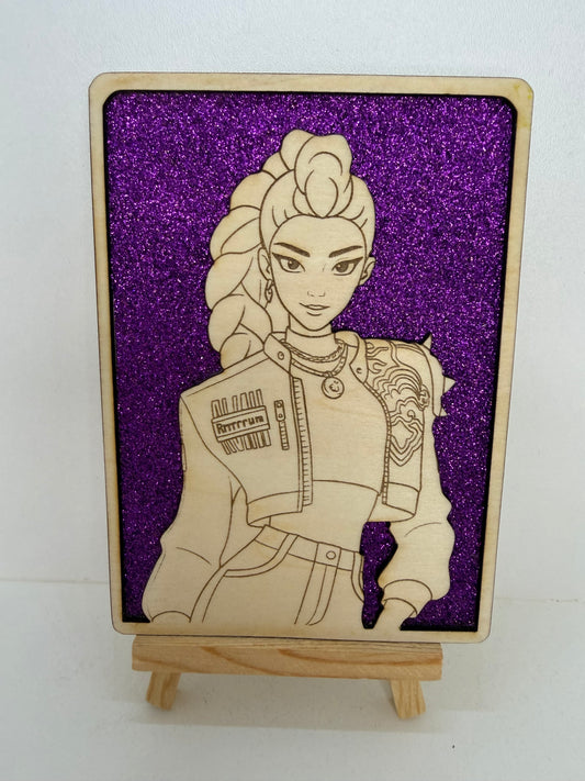 Carte en bois - K-POP - Rumi