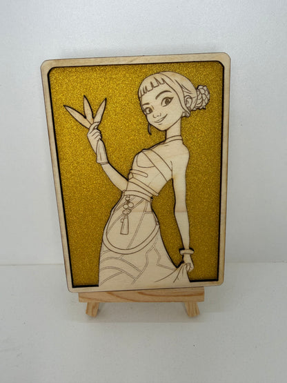 Carte en bois - K-POP - Zoé