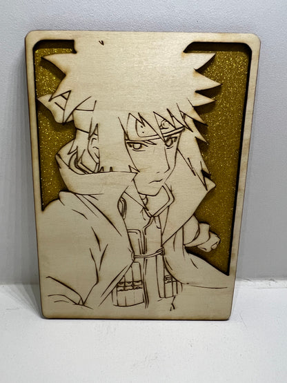 Carte en bois - Naruto - Minato