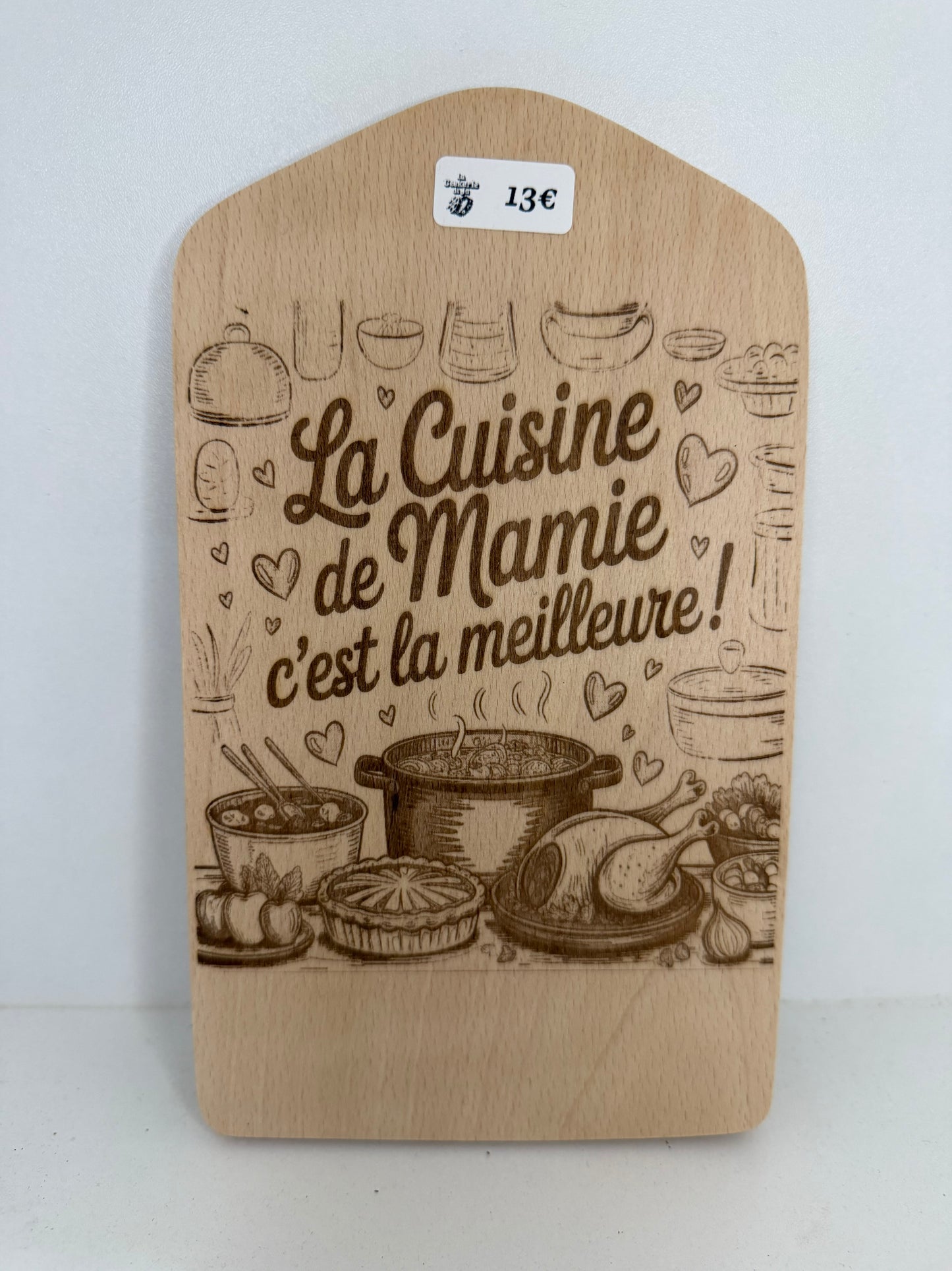 Planche à découper - Thème Mamie