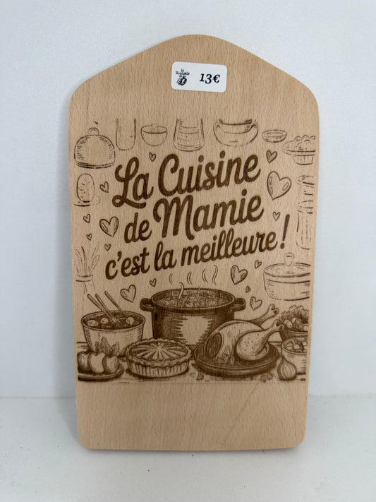 Planche à découper - Thème Mamie