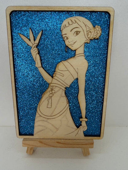 Carte en bois - K-POP - Zoé 2