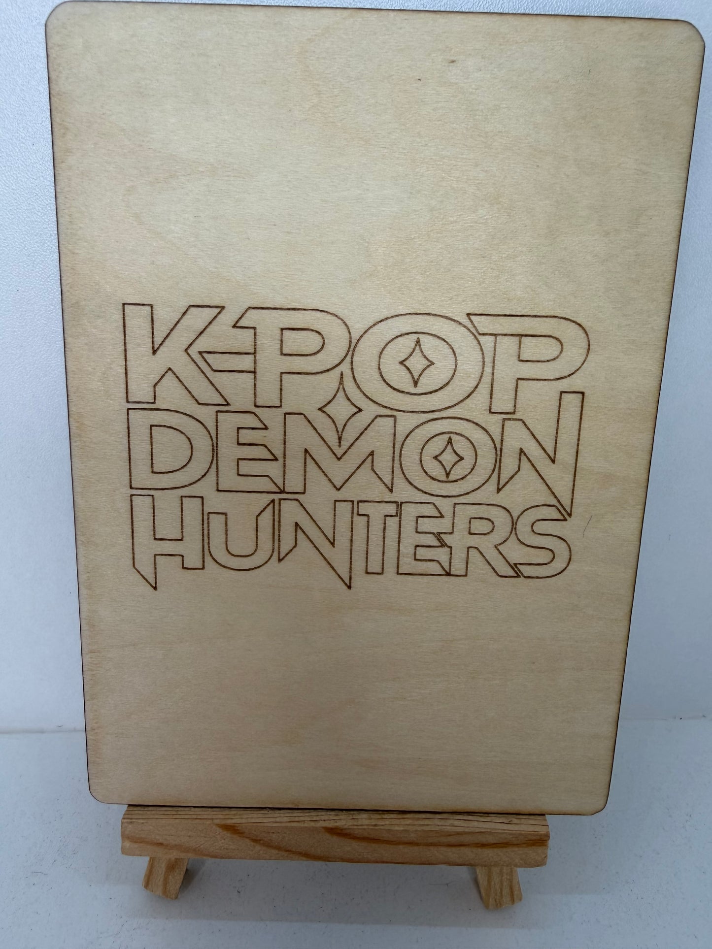 Carte en bois - K-POP - Zoé 2