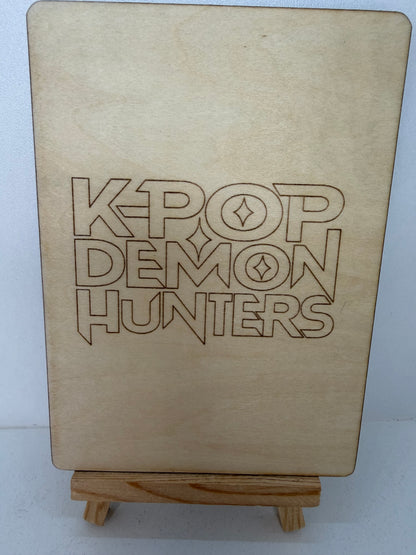 Carte en bois - K-POP - Zoé 2