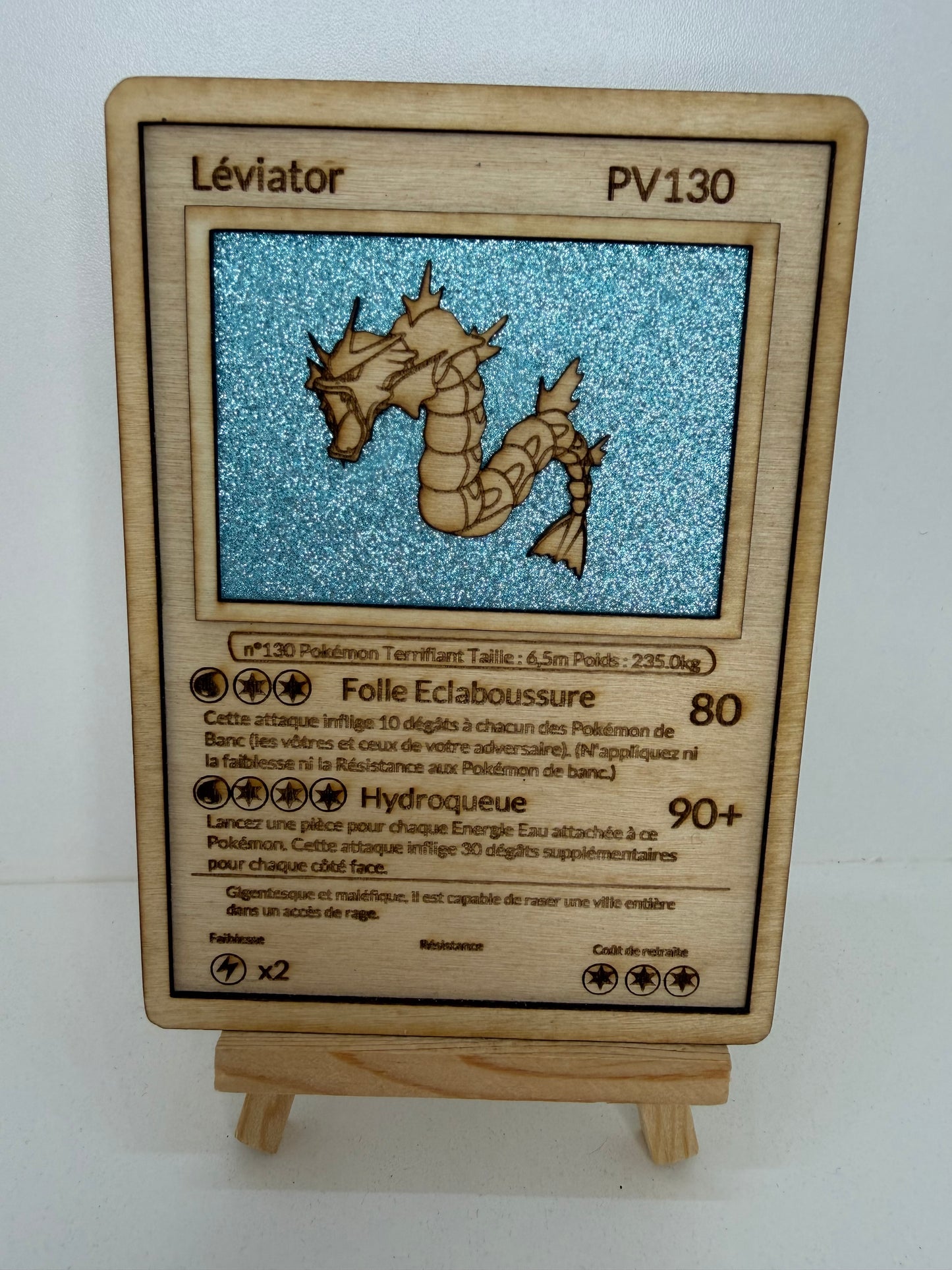 Carte en bois - Pokémon - Léviator